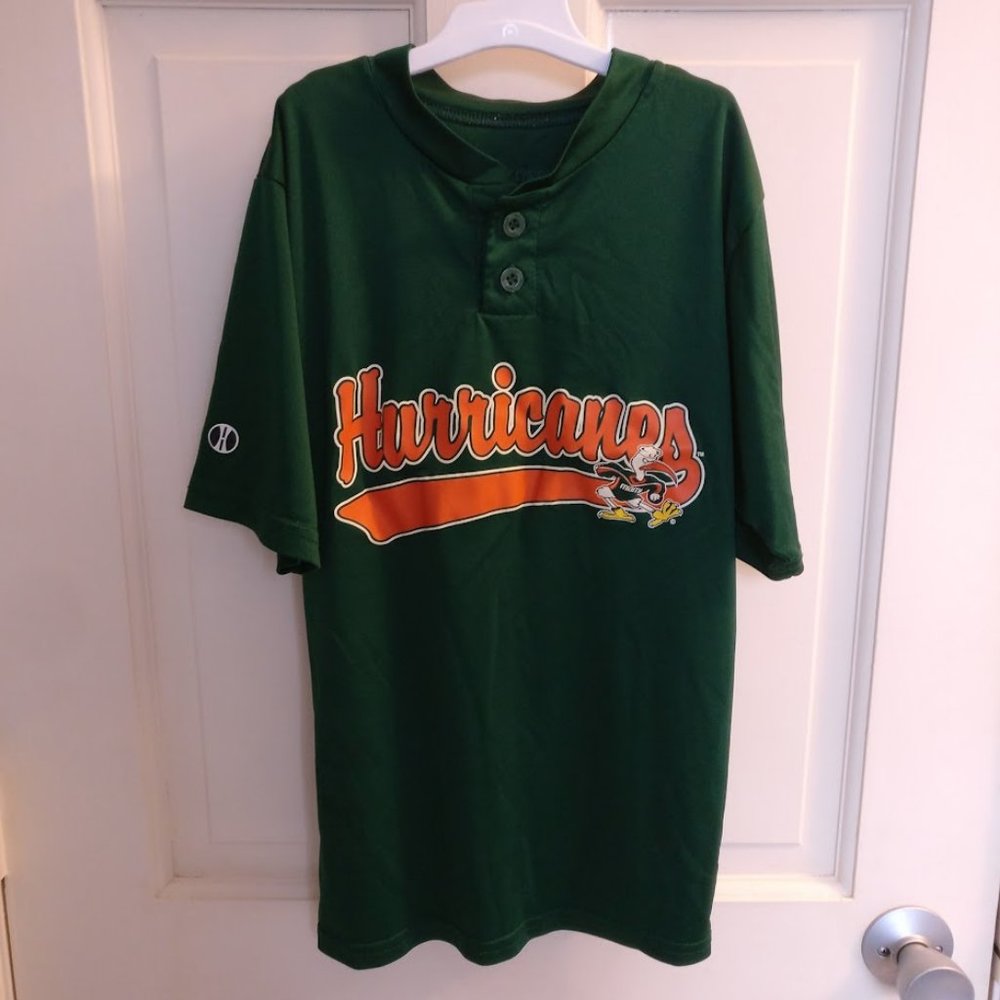 Miami Hurricanes Holloway   Youth Small   Ball Park Jersey  #3 Dry-Excel Tagless